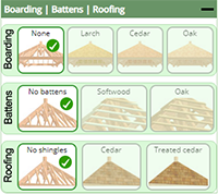 Control explanation - Lean-to Boarding | Battens | Roofing