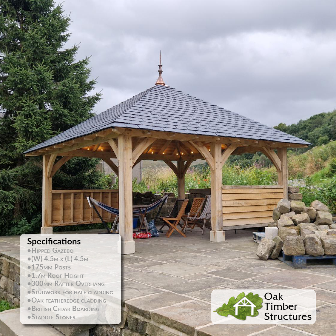 Oak Gazebos, Made Bespoke to Your Design