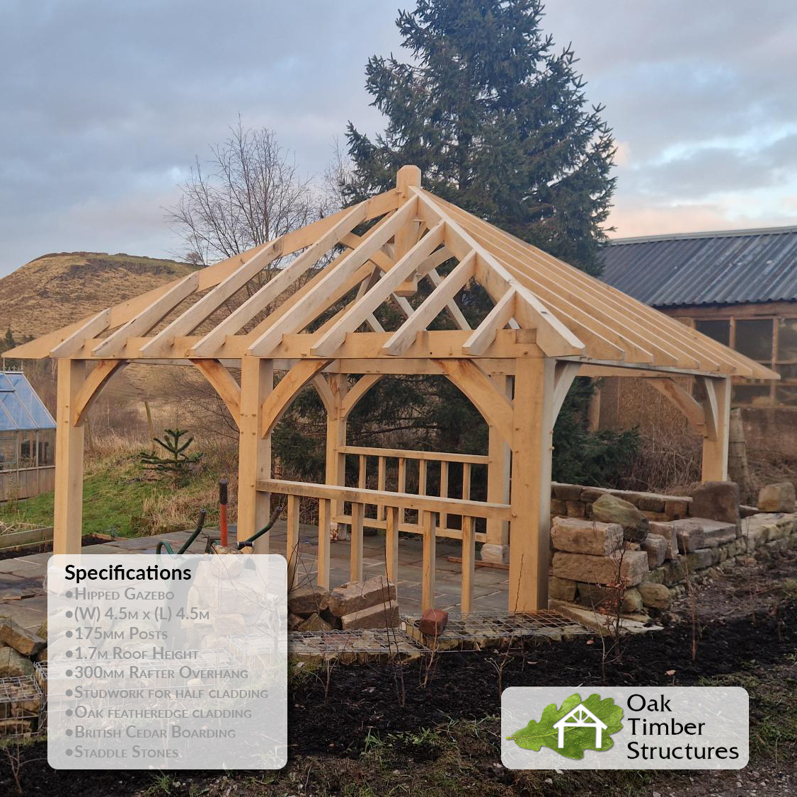 Oak Gazebos, Made Bespoke to Your Design