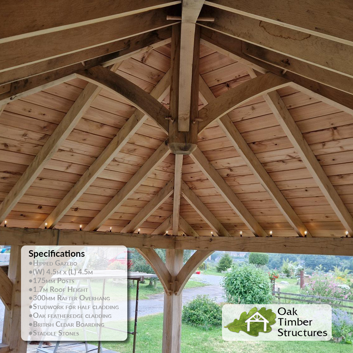 Oak Gazebos, Made Bespoke to Your Design