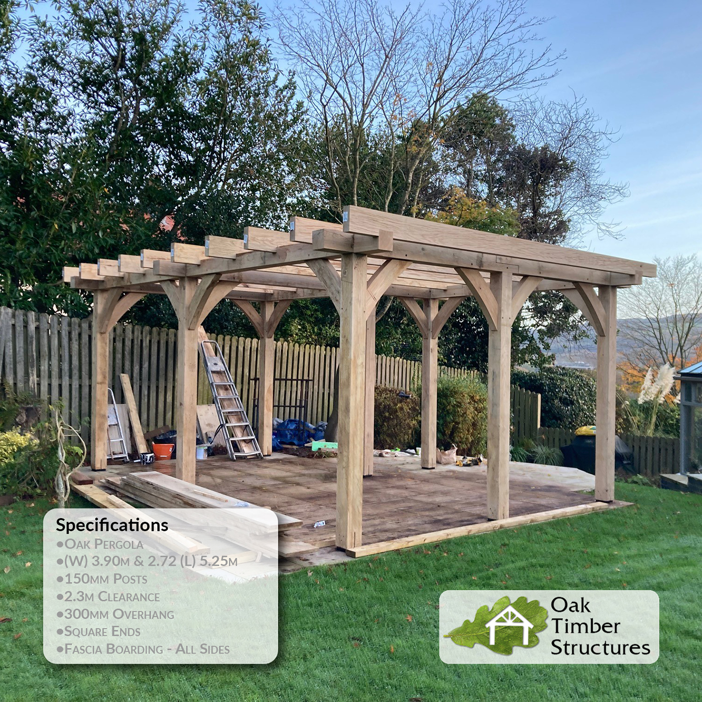 Oak Pergolas made bespoke to your Design