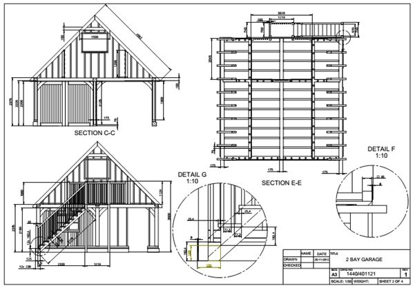Solid Oak Garages - Oak Timber Structures