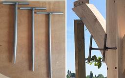 garage oak frame fully assembled