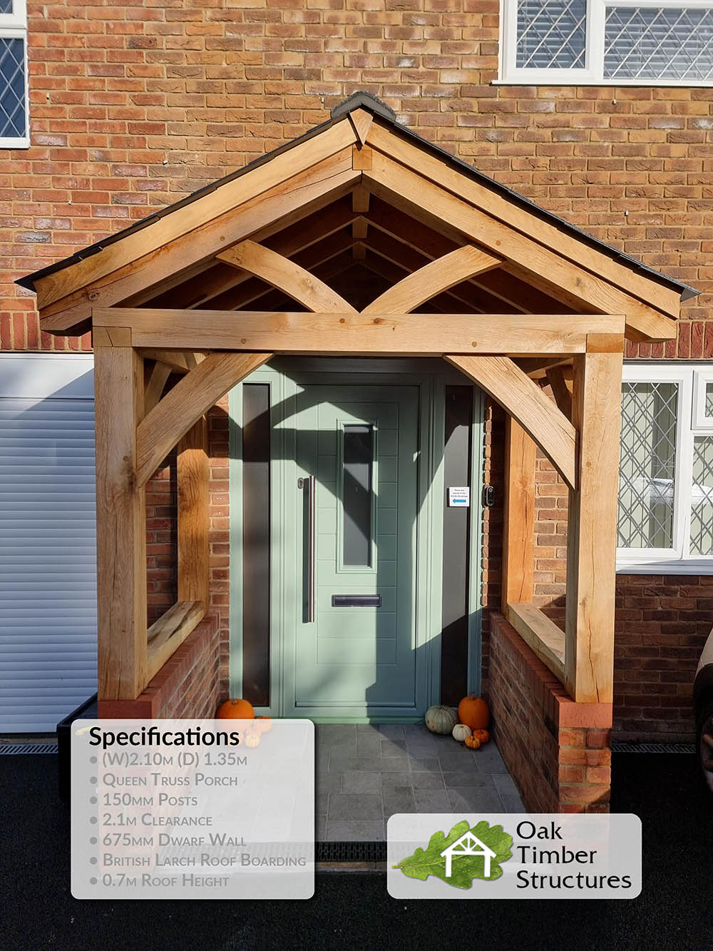 Solid Oak Porches - Oak Timber Structures