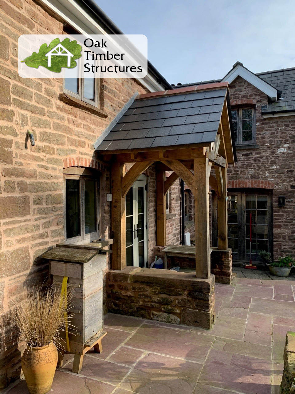 Solid Oak Porches - Oak Timber Structures